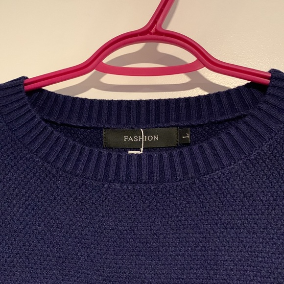 MEROKEETY, Knitted, Crew Neck, Sweater. - Picture 2 of 9